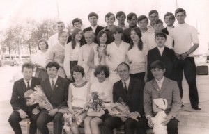 Першы выпуск музычнай школы. Май 1970 г.