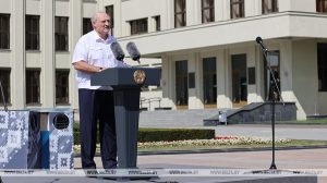 Выступление Александра Лукашенко в Минске на митинге за сохранение спокойствия, мира и безопасности в Беларуси