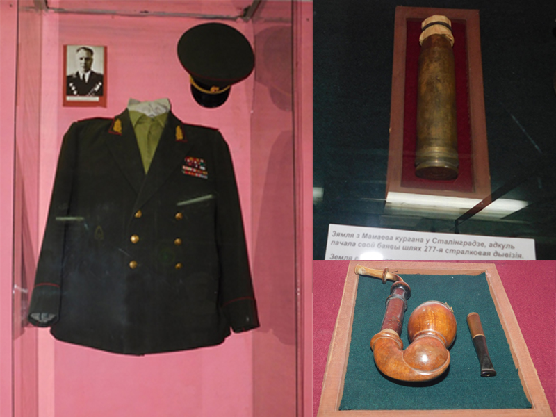 У Бягомльскім музеі народнай славы захоўваюцца асабістыя рэчы камандзіра Гладышава. Гільза з зямлёй з Мамаева кургана.