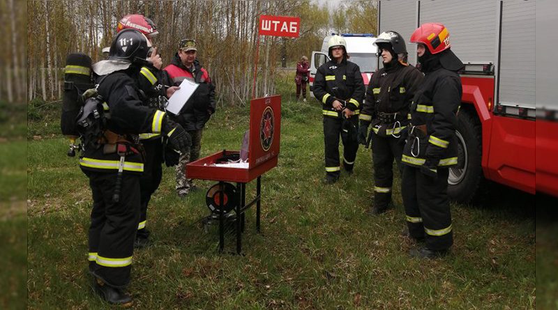 В Докшицком районе проходит комплексное учение по вопросам защиты от чрезвычайных ситуаций