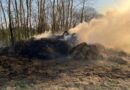 В агрогородке Крулевщина сгорело 18 рулонов сена