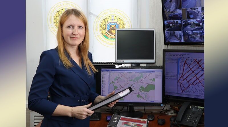 Валянціна Вайцяховіч на працоўным  месцы.