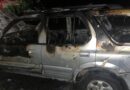 В Докшицком районе ночью сгорел легковой автомобиль