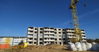 Строительство 40-квартирного дома в Докшицах