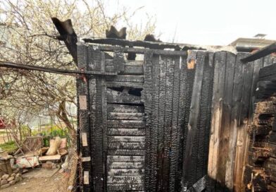 В Докшицах произошёл пожар