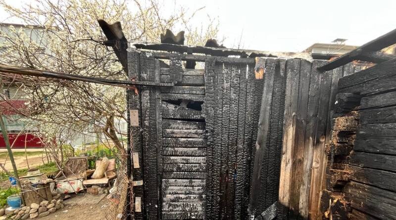 В Докшицах произошёл пожар