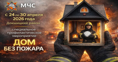 Специальное профилактическое мероприятие «Дом без пожара» пройдет в Докшицком районе