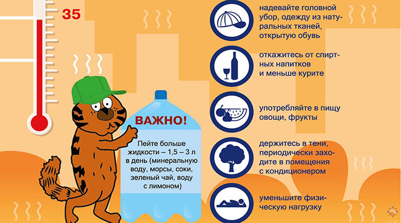 Рекомендации спасателей по безопасности при жаре